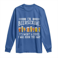 Funny Im Beersexual Long Sleeve Shirt Born This Way Beer Lover Graphic