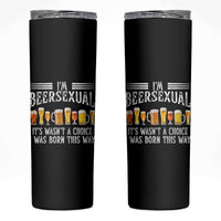 Funny Im Beersexual Skinny Tumbler Born This Way Beer Lover Graphic