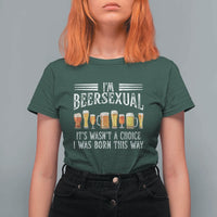 Funny Im Beersexual T Shirt For Women Born This Way Beer Lover Graphic