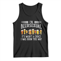 Funny Im Beersexual Tank Top Born This Way Beer Lover Graphic