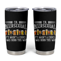 Funny Im Beersexual Tumbler Cup Born This Way Beer Lover Graphic