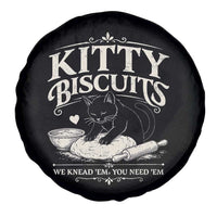 Kitty Biscuits We Knead Em You Need Em Spare Tire Cover Funny Black Cat Making Biscuits Baking