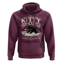 Kitty Biscuits We Knead Em You Need Em Hoodie Funny Black Cat Making Biscuits Baking