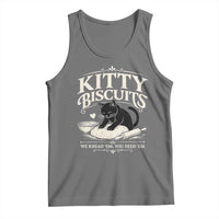 Kitty Biscuits We Knead Em You Need Em Tank Top Funny Black Cat Making Biscuits Baking