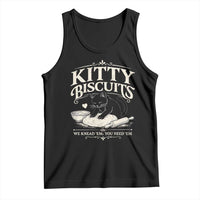Kitty Biscuits We Knead Em You Need Em Tank Top Funny Black Cat Making Biscuits Baking
