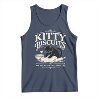 Kitty Biscuits We Knead Em You Need Em Tank Top Funny Black Cat Making Biscuits Baking