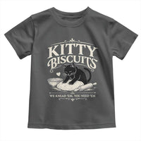 Kitty Biscuits We Knead Em You Need Em Toddler T Shirt Funny Black Cat Making Biscuits Baking