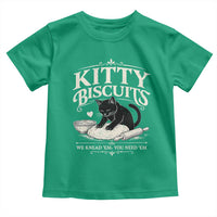 Kitty Biscuits We Knead Em You Need Em Toddler T Shirt Funny Black Cat Making Biscuits Baking