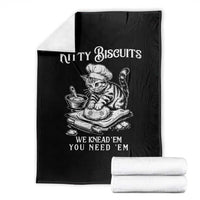 Funny Kitty Biscuits Bakery Throw Blanket We Knead Em You Need Em
