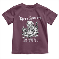 Funny Kitty Biscuits Bakery Toddler T Shirt We Knead Em You Need Em