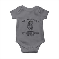 Funny Grumpy Frog Doctor Baby Onesie That Wasnt Very Evidence Based Of You