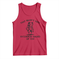 Funny Grumpy Frog Doctor Tank Top That Wasnt Very Evidence Based Of You