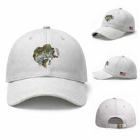 Funny Smoking Bass Fish Baseball Cap Bass Fishing Lover Graphic