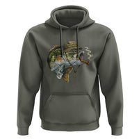 Funny Smoking Bass Fish Hoodie Bass Fishing Lover Graphic