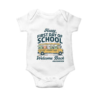 School Bus Driver Gift Baby Onesie Happy First Day Of School