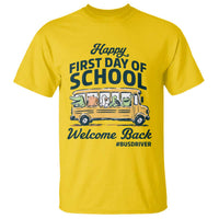 School Bus Driver Gift T Shirt Happy First Day Of School