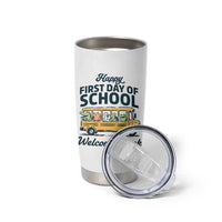 School Bus Driver Gift Tumbler Cup Happy First Day Of School