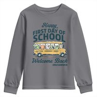 School Bus Driver Gift Youth Sweatshirt Happy First Day Of School