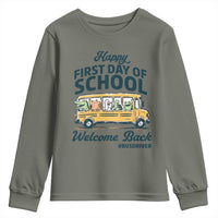 School Bus Driver Gift Youth Sweatshirt Happy First Day Of School