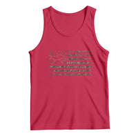 Alligator Hunting Camo American Flag Tank Top Louisiana Bayou Hunter Gift