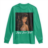 Funny Sassy Christian Doll Face Meme Long Sleeve Shirt Jesus Saw That