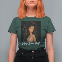 Funny Sassy Christian Doll Face Meme T Shirt For Women Jesus Saw That