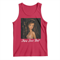 Funny Sassy Christian Doll Face Meme Tank Top Jesus Saw That