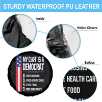 Funny My Cat Is A Democrat Spare Tire Cover Lazy Cat Political Humor