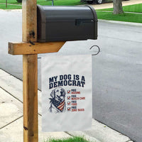 Funny Political Satire Dog Owner Gift Garden Flag My Dog Is A Democrat
