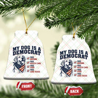 Funny Political Satire Dog Owner Gift Ceramic Ornament My Dog Is A Democrat