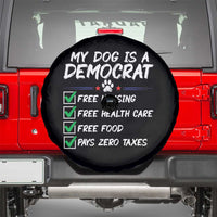My Dog Is A Democrat Spare Tire Cover Funny Political Satire Graphic