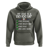 My Dog Is A Democrat Hoodie Funny Political Satire Graphic