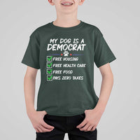 My Dog Is A Democrat T Shirt For Kid Funny Political Satire Graphic