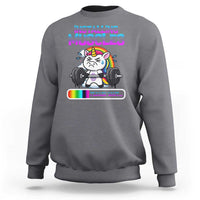 Installing Muscles Please Wait Sweatshirt Cute Unicorn Gym Workout Gift - Wonder Print Shop