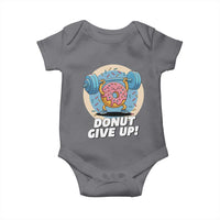 Donut Give Up Baby Onesie Funny Gym Workout Donut Lover Gift - Wonder Print Shop