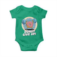 Donut Give Up Baby Onesie Funny Gym Workout Donut Lover Gift - Wonder Print Shop