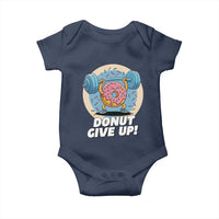 Donut Give Up Baby Onesie Funny Gym Workout Donut Lover Gift - Wonder Print Shop