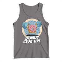 Donut Give Up Tank Top Funny Gym Workout Donut Lover Gift - Wonder Print Shop