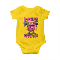 Donut Give Up Baby Onesie Fitness Motivation For Donut Lovers - Wonder Print Shop