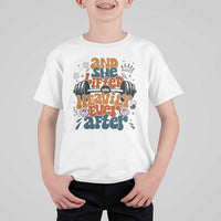 And She Lifted Heavily Ever After T Shirt For Kid Funny Gym Workout Gift - Wonder Print Shop