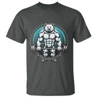 Funny Gym Workout Humor T Shirt Cute Weightlifting Bear Gift - Wonder Print Shop