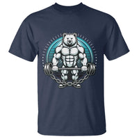 Funny Gym Workout Humor T Shirt Cute Weightlifting Bear Gift - Wonder Print Shop