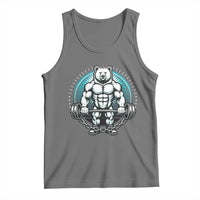 Funny Gym Workout Humor Tank Top Cute Weightlifting Bear Gift - Wonder Print Shop