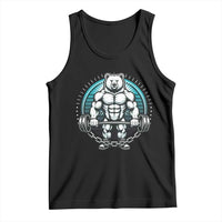Funny Gym Workout Humor Tank Top Cute Weightlifting Bear Gift - Wonder Print Shop