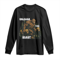 Unleash The Beast Long Sleeve Shirt Funny Bigfoot Fitness Workout Gift - Wonder Print Shop