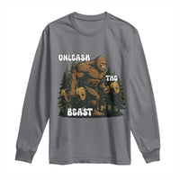 Unleash The Beast Long Sleeve Shirt Funny Bigfoot Fitness Workout Gift - Wonder Print Shop