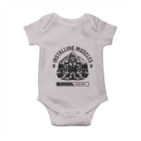 Installing Muscles Please Wait Baby Onesie Bigfoot Funny Gym Workout Gift - Wonder Print Shop