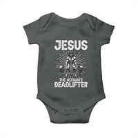 Funny Christian Gym Gift Baby Onesie Jesus The Ultimate Deadlifter - Wonder Print Shop