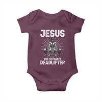Funny Christian Gym Gift Baby Onesie Jesus The Ultimate Deadlifter - Wonder Print Shop