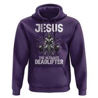 Funny Christian Gym Gift Hoodie Jesus The Ultimate Deadlifter - Wonder Print Shop